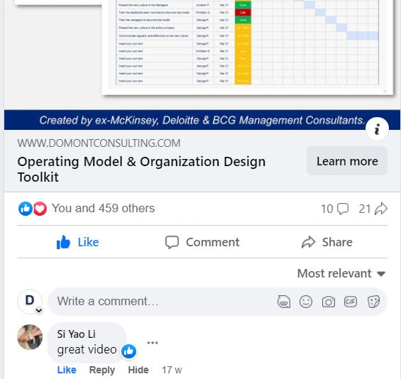 Feedback received by Domont Consulting