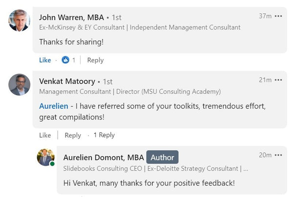 Feedback received by Domont Consulting