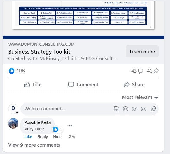Feedback received by Domont Consulting