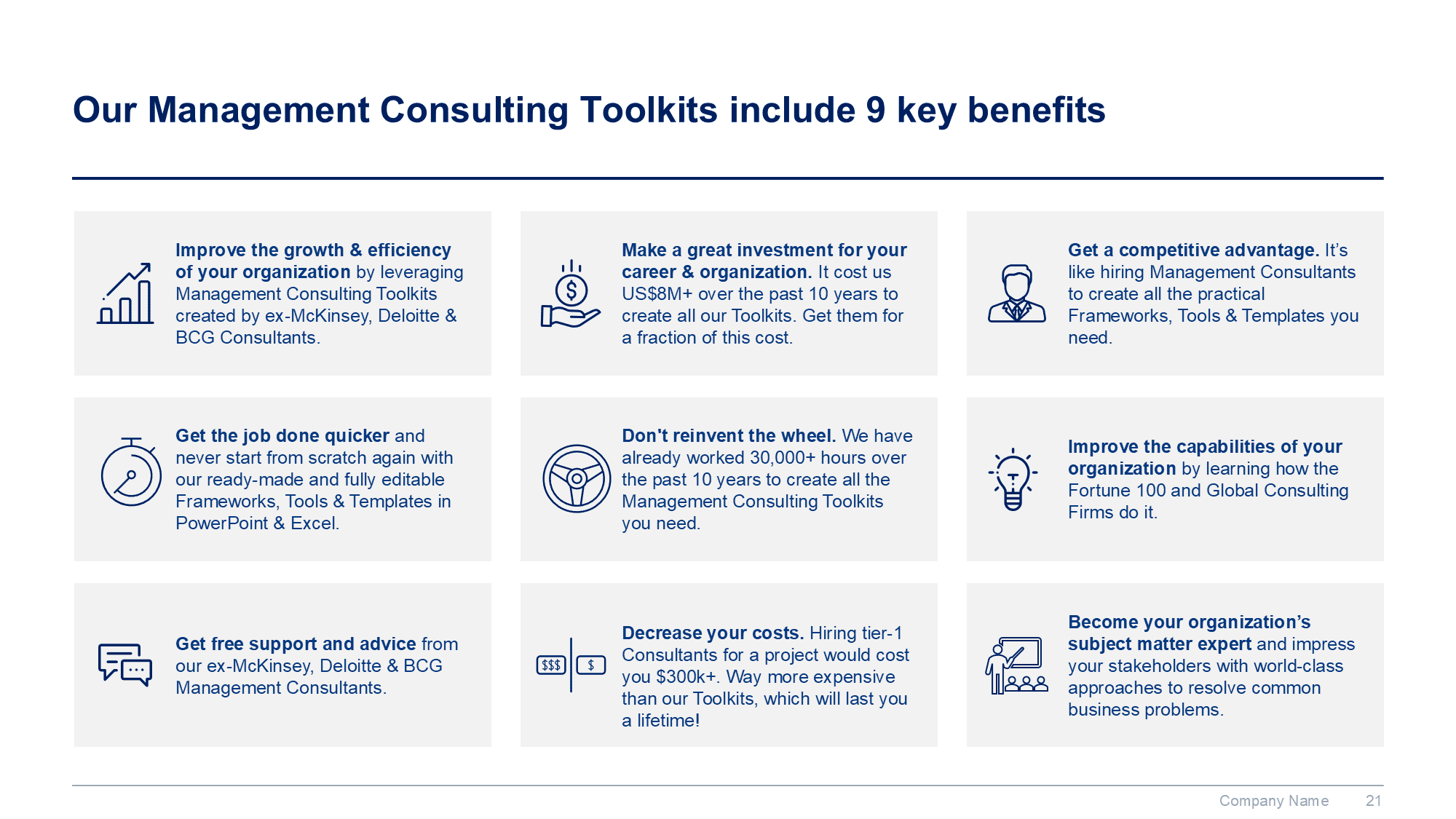 Corporate/Business Strategy & Strategic Planning Toolkit | Ex-McKinsey