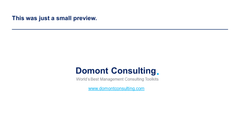 Financial Modeling, Planning & Analysis Toolkit-Domont Consulting