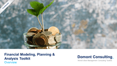 Financial Modeling, Planning & Analysis Toolkit-Domont Consulting