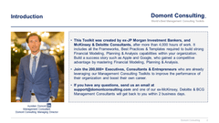 Financial Modeling, Planning & Analysis Toolkit-Domont Consulting