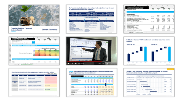 Financial Modeling, Planning & Analysis Toolkit-Domont Consulting