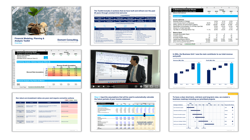 Financial Modeling, Planning & Analysis Toolkit-Domont Consulting