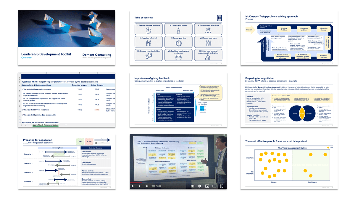 Leadership Development Toolkit | By ex-McKinsey Consultants