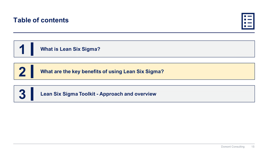 Lean 6 Sigma Toolkit-Domont Consulting
