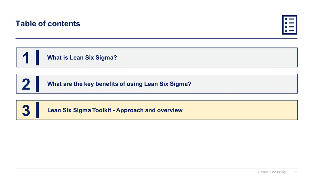 Lean 6 Sigma Toolkit-Domont Consulting