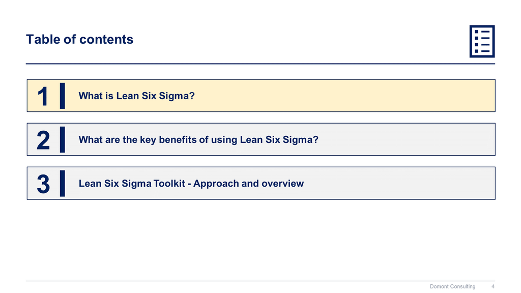 Lean 6 Sigma Toolkit-Domont Consulting
