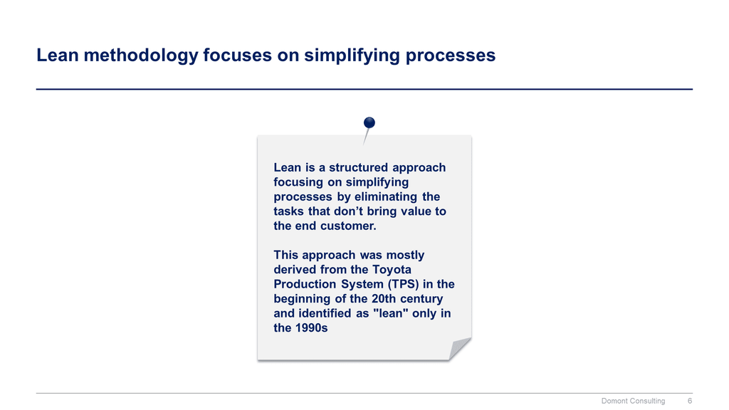 Lean 6 Sigma Toolkit-Domont Consulting