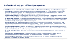 Mergers and Acquisitions Toolkit-Domont Consulting