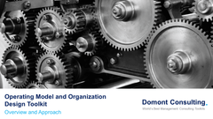 Operating Model and Organization Design Toolkit