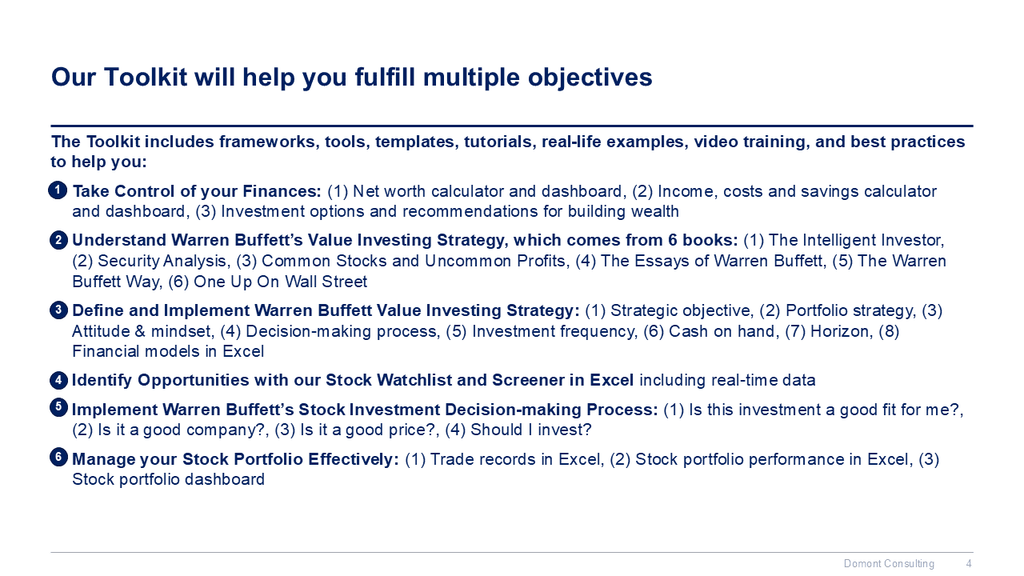 Personal Finance & Warren Buffett Investing Strategy Toolkit