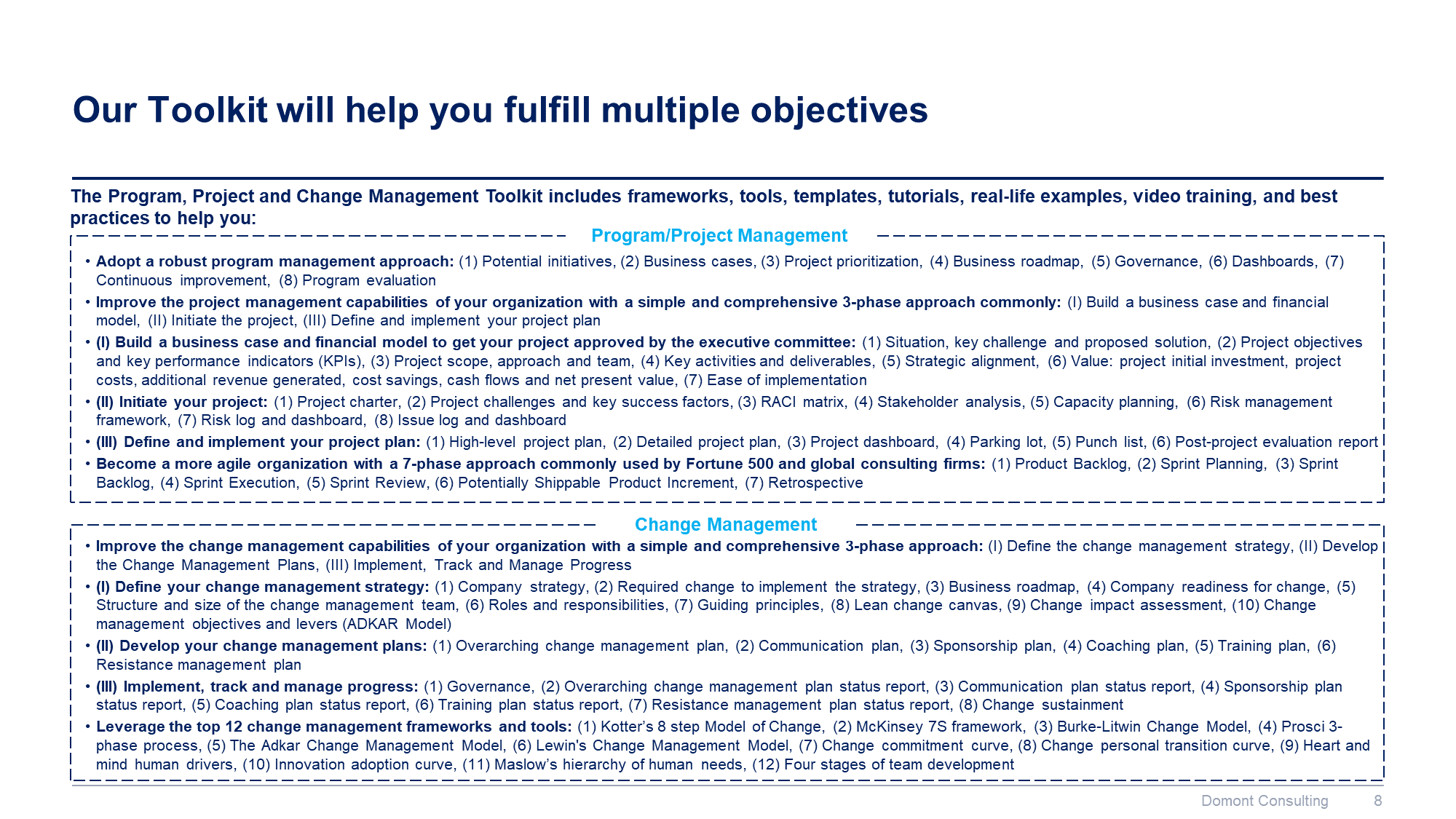 Program, Project and Change Management Toolkit | By ex-McKinsey