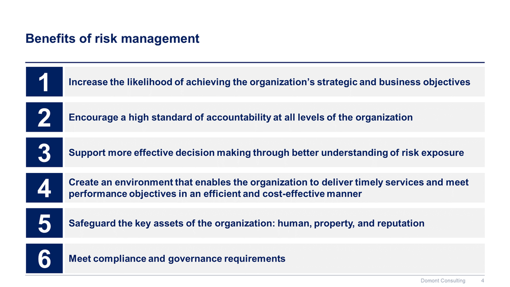 Risk Management Toolkit-Domont Consulting