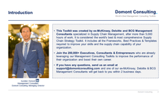Supply Chain Strategy Toolkit-Domont Consulting