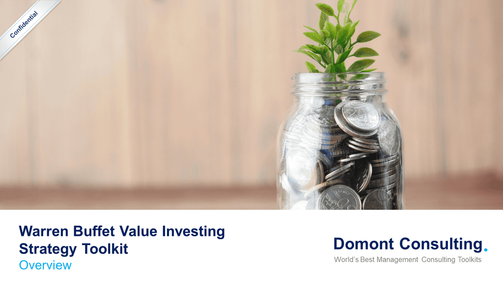 Warren Buffet Value Investing Strategy Toolkit-Domont Consulting