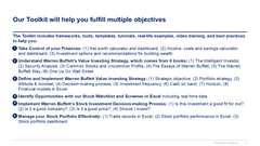 Personal Finance & Warren Buffett Investing Strategy Toolkit