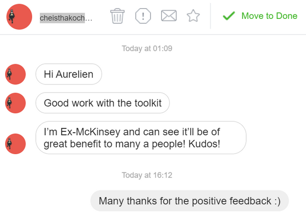 Feedback received by Domont Consulting
