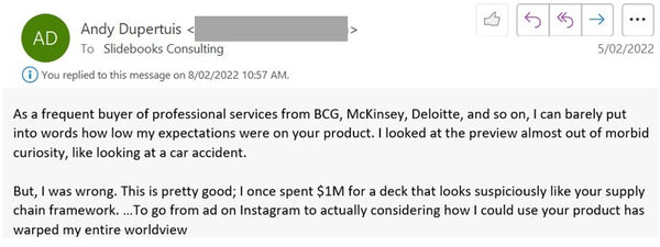 Feedback received by Domont Consulting